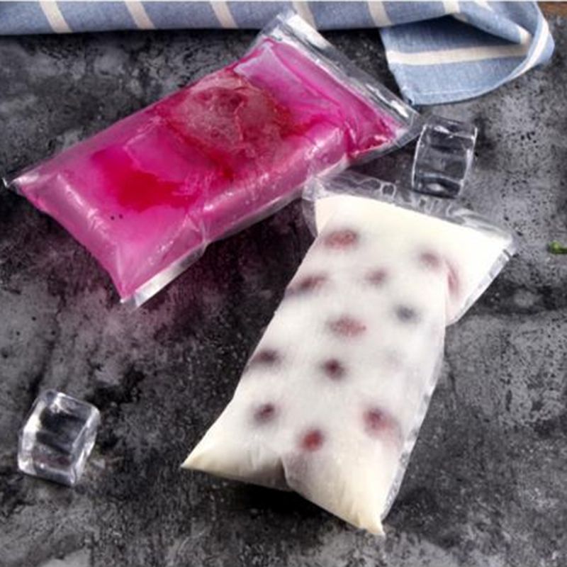 2020 Plastic Popsicle Bags Molds Ice Pop Bags Mold Pouch With Zip Seals