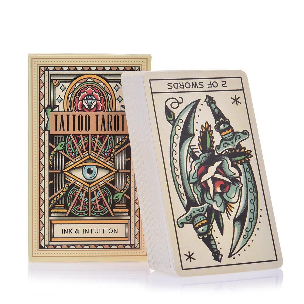78 Tattoo Tarot Oracle Cards Deck Mysterious Guidance Divination Fate Tarot  Cards Board Gam For Family Kids Game From Huang527186392, $8.95 | DHgate.Com