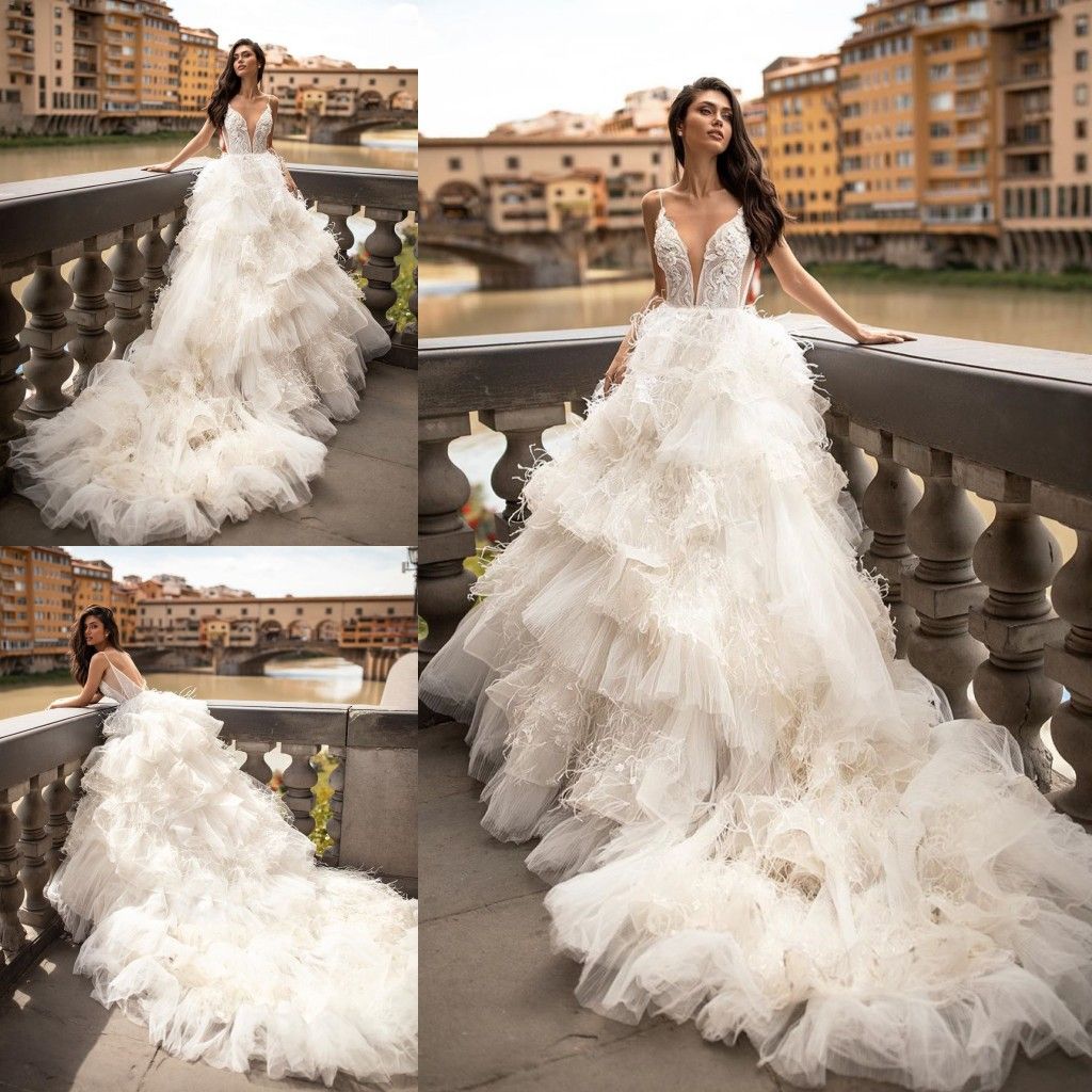 long feather bridal robe