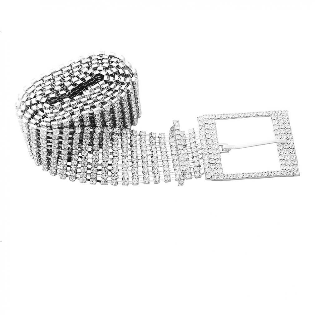 Cinturón Fashion Full Rhinestone Brillante Cinturón Fiesta Cinturón Fashion Full Rhinestone Brillante Cinturón Fiesta