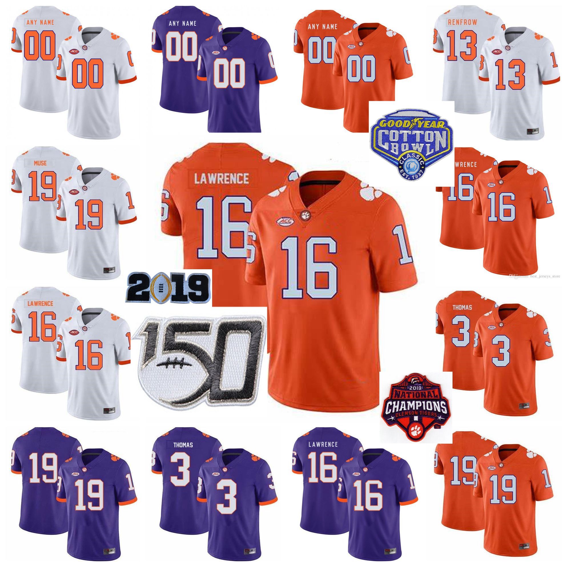 custom clemson football jersey