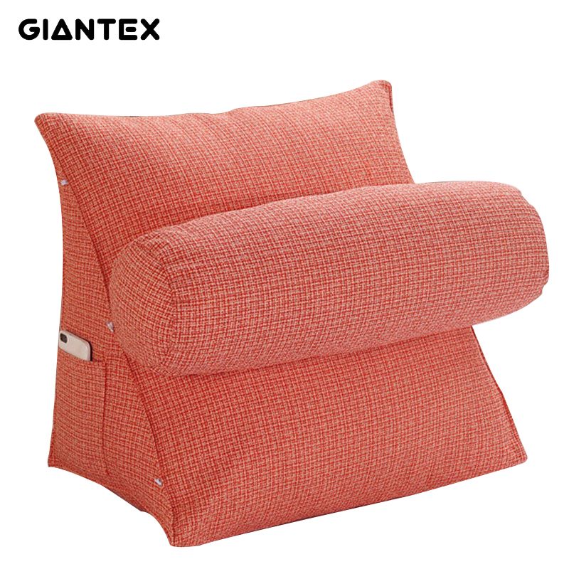 Giantex Back Cushion With Round Pillow Bed Large Bolster Sofa