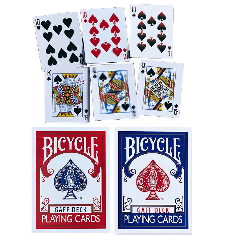 Bicycle Playing Cards Gold Standard BLUE BACK deck  magic trick gaff 