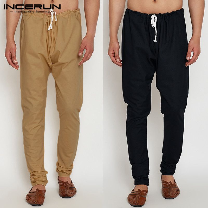 2020 Streetwear Nepal Style Men Casual Pants Cotton Solid Fashion