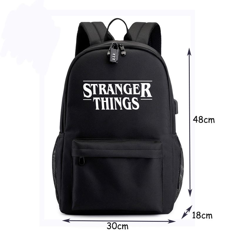 stranger things backpack with charger