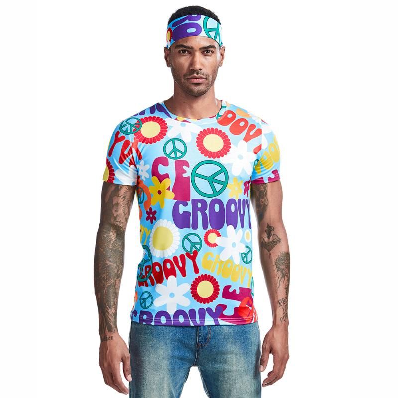 mens flower power shirt