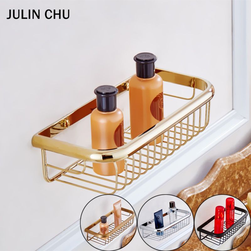 bronze bathroom shelf