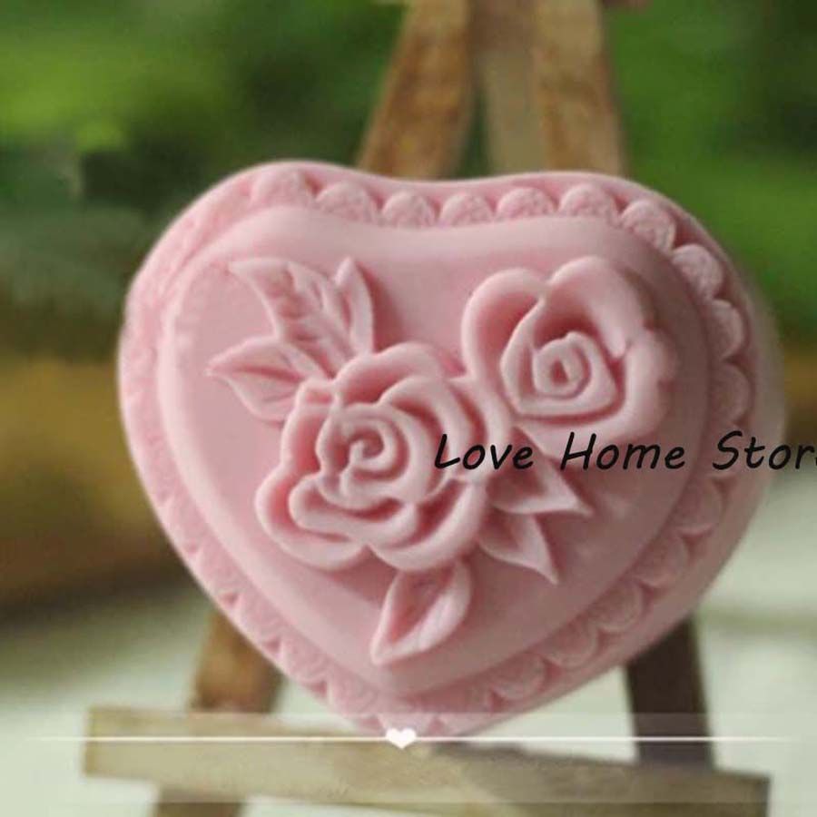 Silicone Flower Shaped  Molds Chocolate Soap Cake Mould 3D Decorating