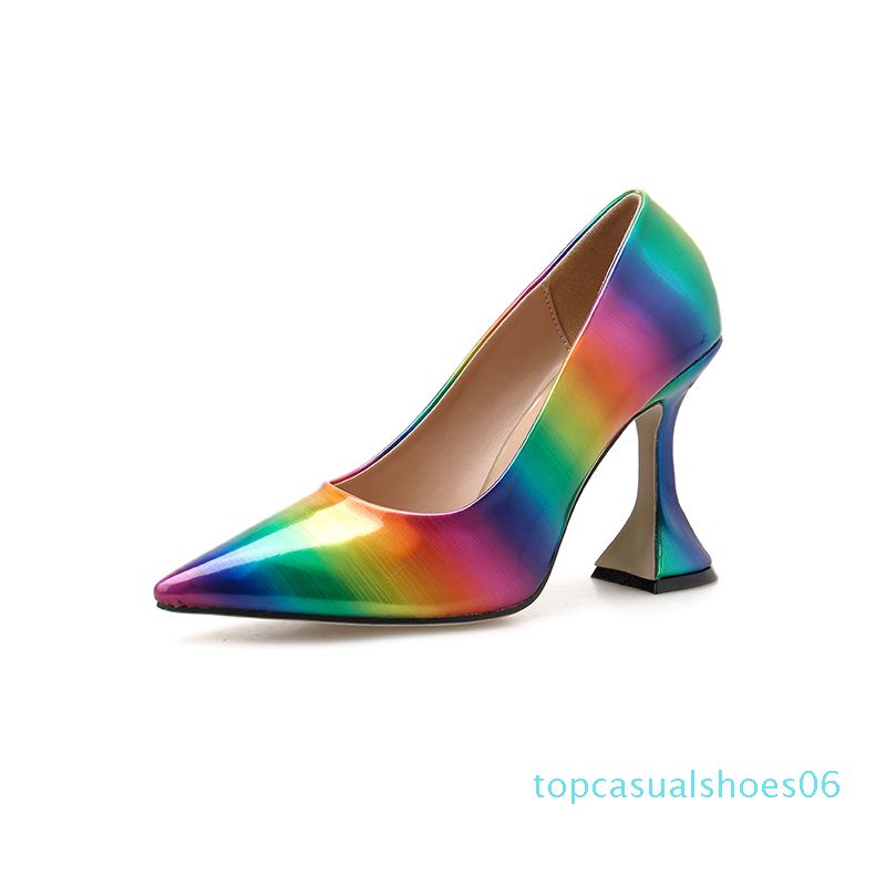 bright color heels