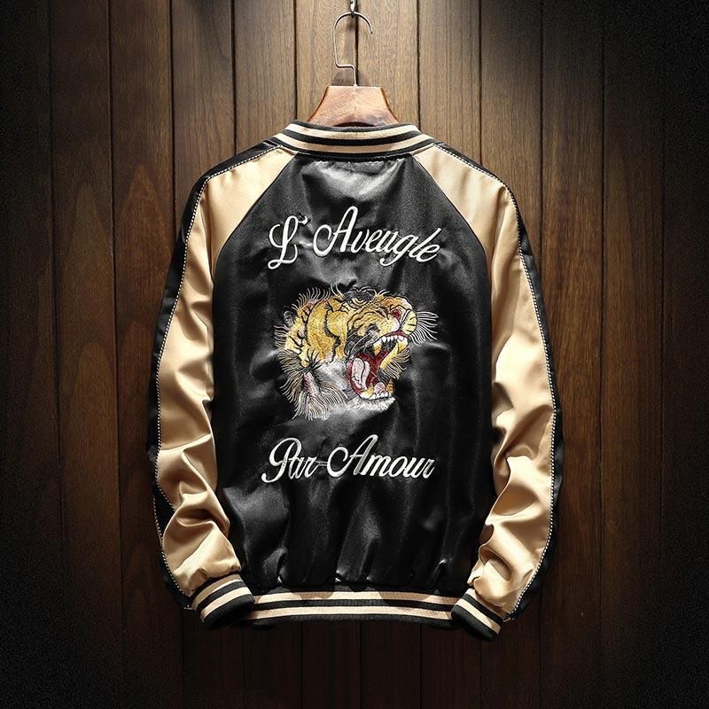 bomber ricamato uomo