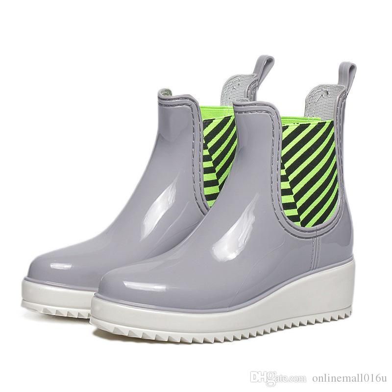 trendy rubber boots