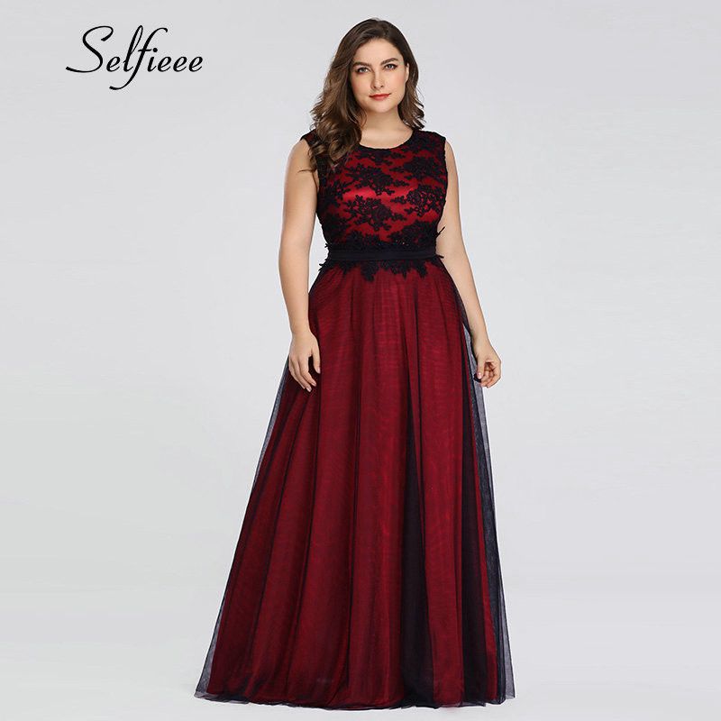 vestidos de noche largos plus size