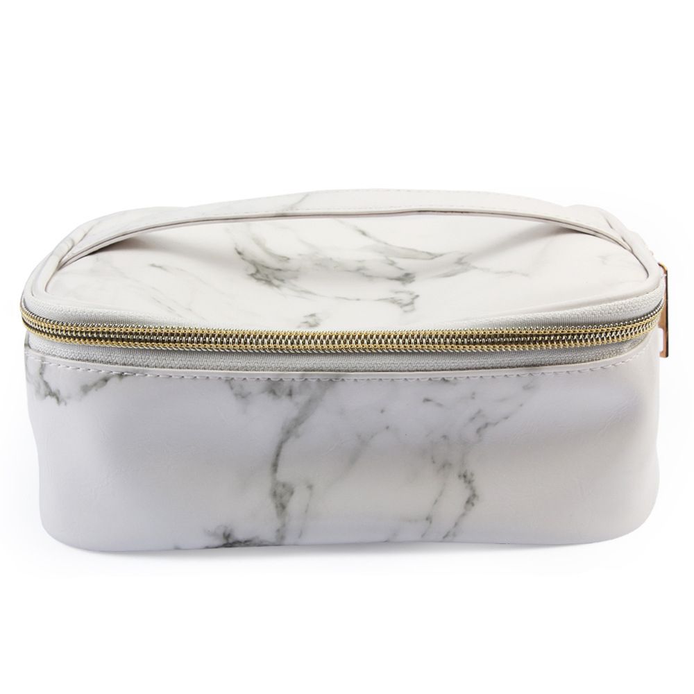 large cosmetic bag with handle