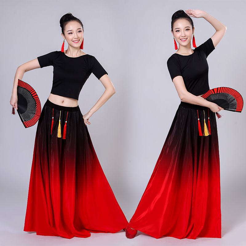 2020 Chinese Traditional Women Dancer Costume Classical Fan Dance Costume Belly Dancing Style National Art Performance Stage Wear From Fleming627 50 66 Dhgate Com