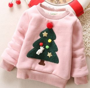 #1 christmas tree girls pullovers