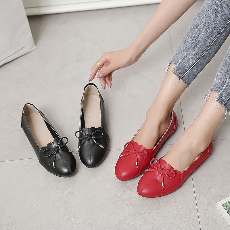 cute red flats