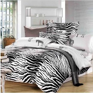 Quality Black And White Zebra 100 Cotton Children Adult Comforter