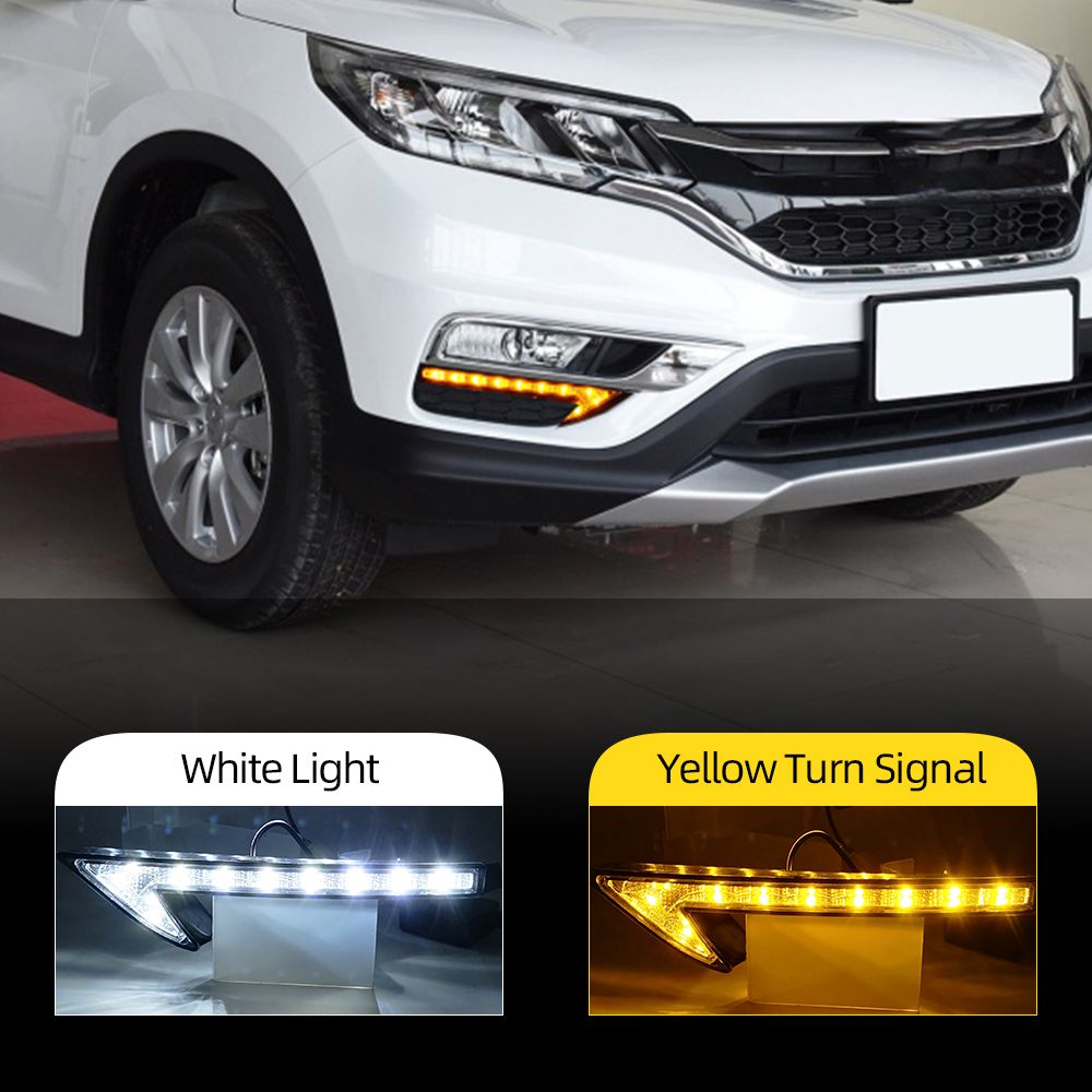 LED DRL Daytime Running Light For Honda CRV CR V 2015 2016 With Turn