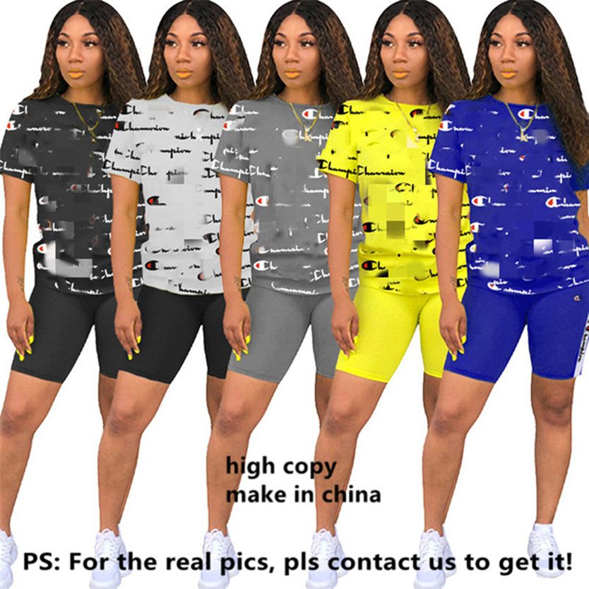 champion shirt and shorts set women's