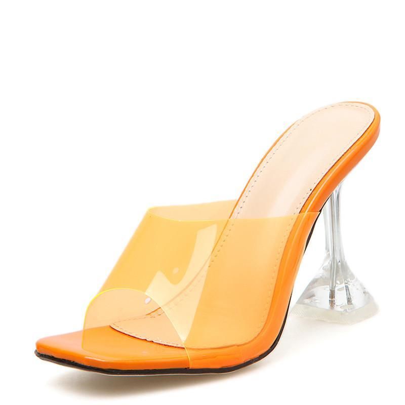 orange jelly heels