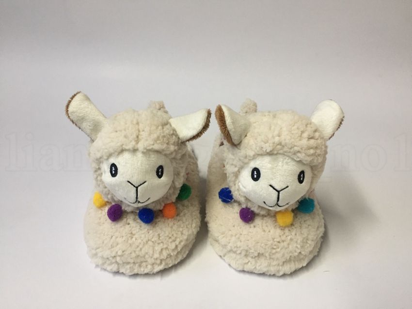 alpaca face slippers