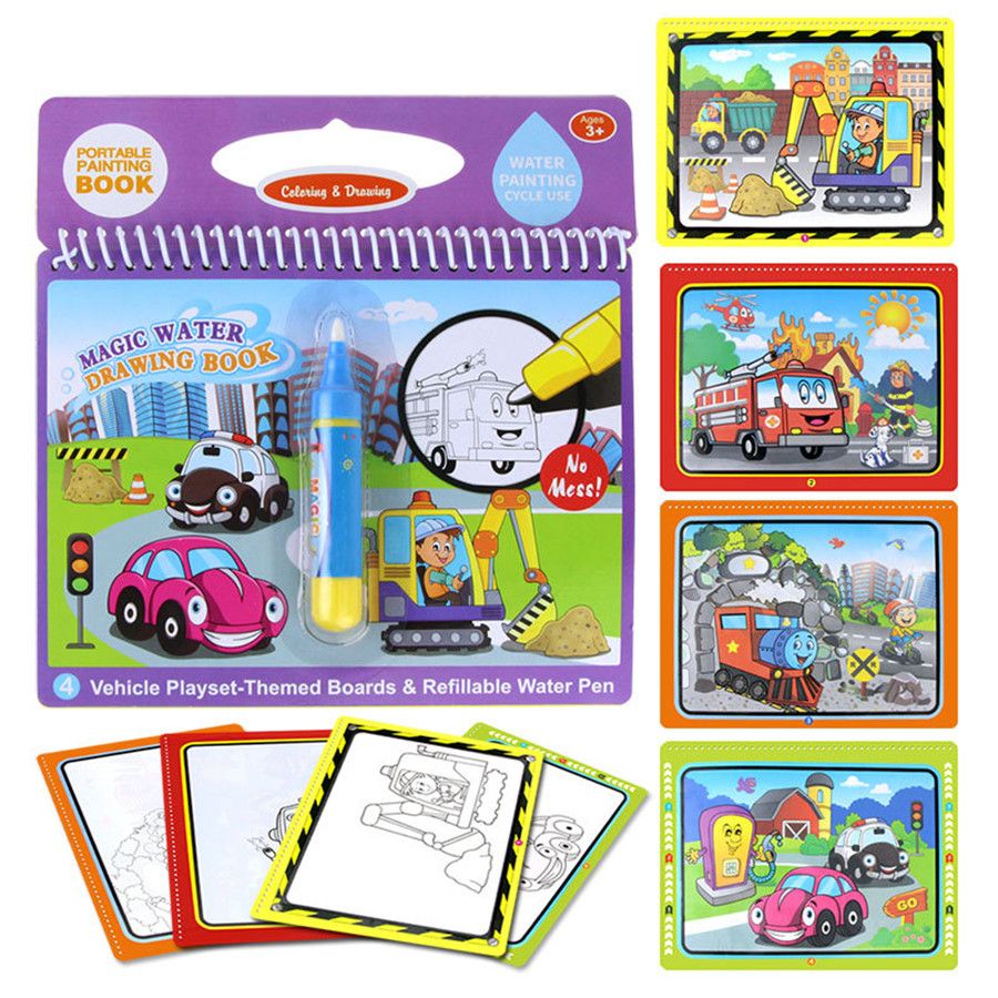 Acheter Livre De Peinture à Leau Magique Réutilisable Avec Stylo Magique Planche à Dessin Livre à Colorier Pour Léducation Des Enfants Jouets