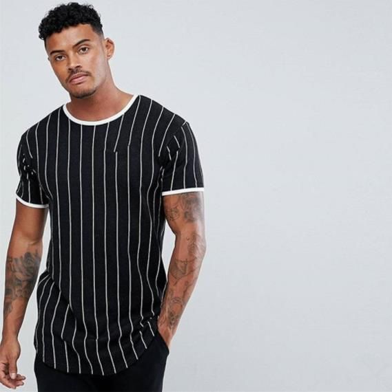 mens designer striped t shirt