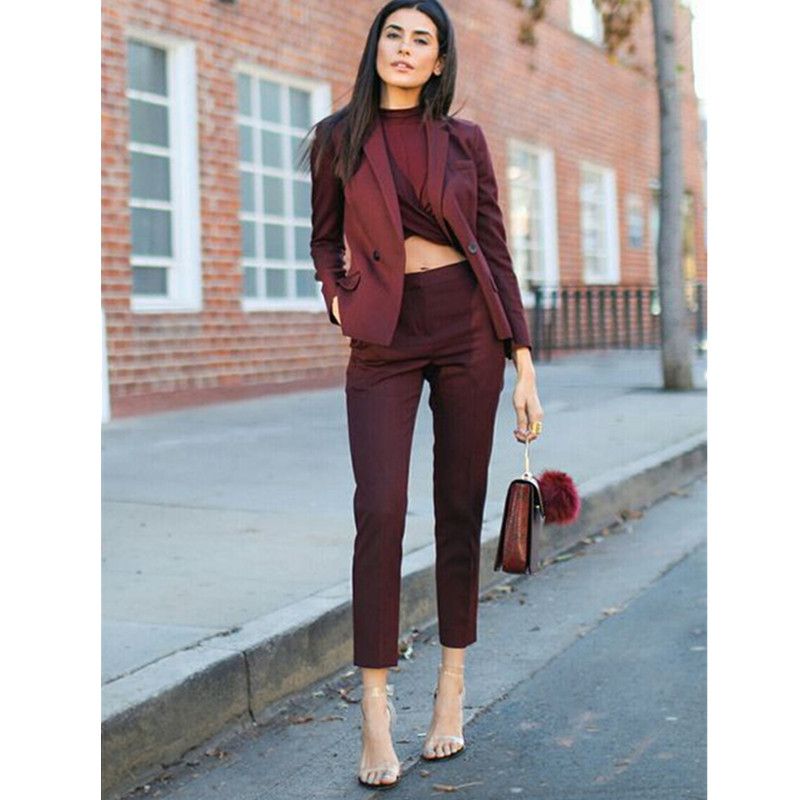 Women's burgundy blazer Clearance
