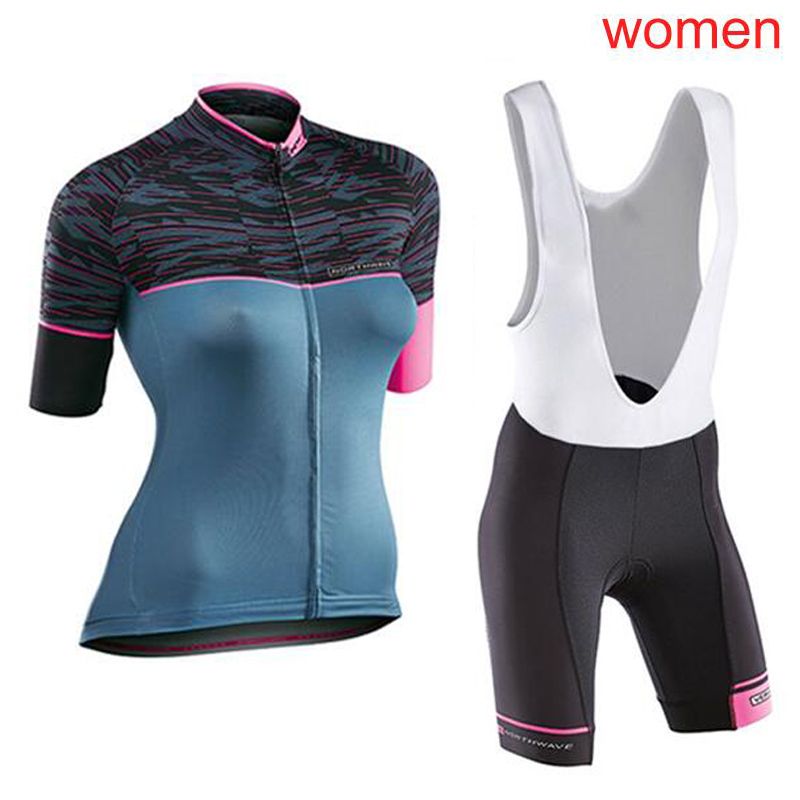 2019 Womens Cycling Clothing Short Sleeve Cycling Jerseys Bicycle Bib Shorts set