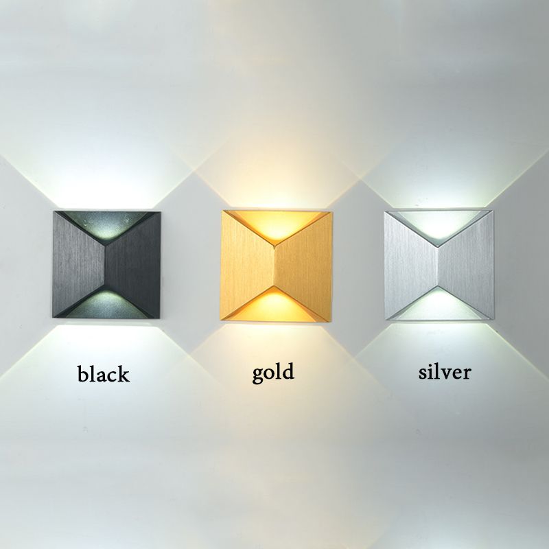2019 Indoor Outdoor Black Gold Silver Led Wall Lamps Ac100v 220v Aluminum Decorate Wall Sconce Bedroom Led Light From Yujinnice 45 3 Dhgate Com