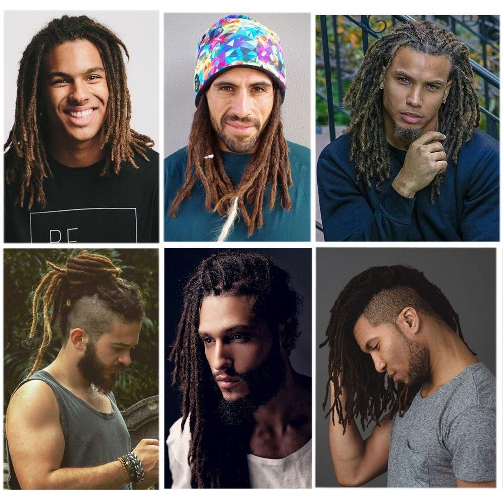 Handmade Dreadlocks Extensions Men's Dreadlocks Fashion Reggae Hair Hip-Hop Style 5Strands Pack Synthetic Dreadlocks Hair 6-12inches Handmade Dreadlocks Extensions Men's Dreadlocks Fashion Reggae Hair Hip-Hop Style 5Strands Pack Synthetic Dreadlocks Hair 6-12inches