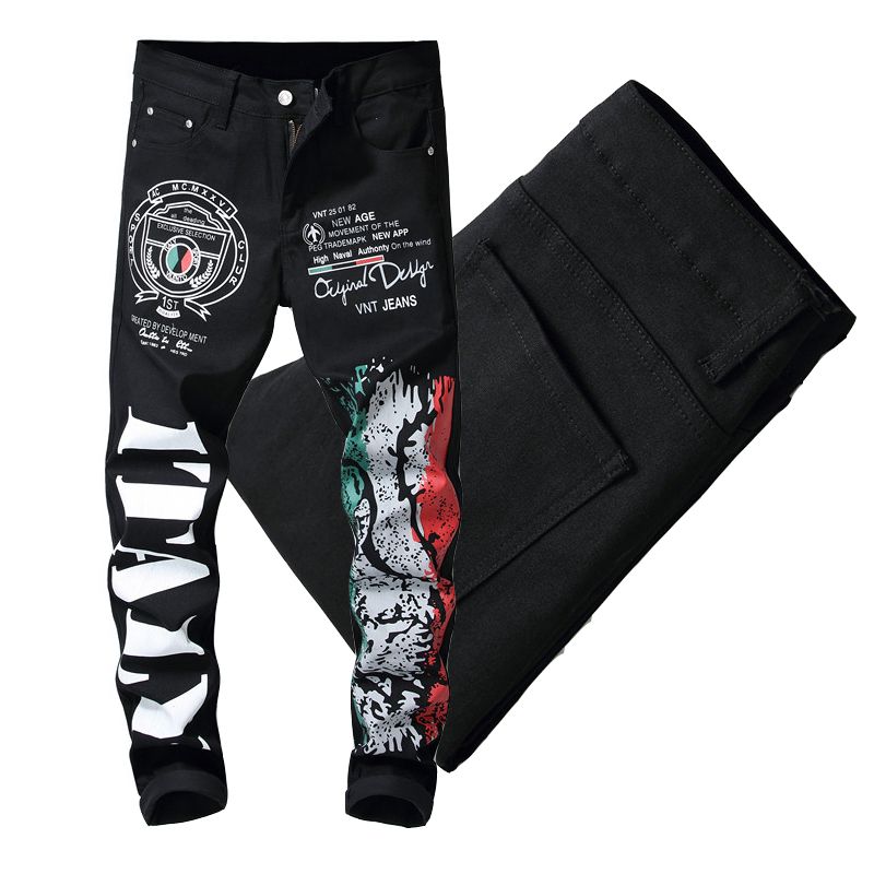 Graphic jeans men Clearance