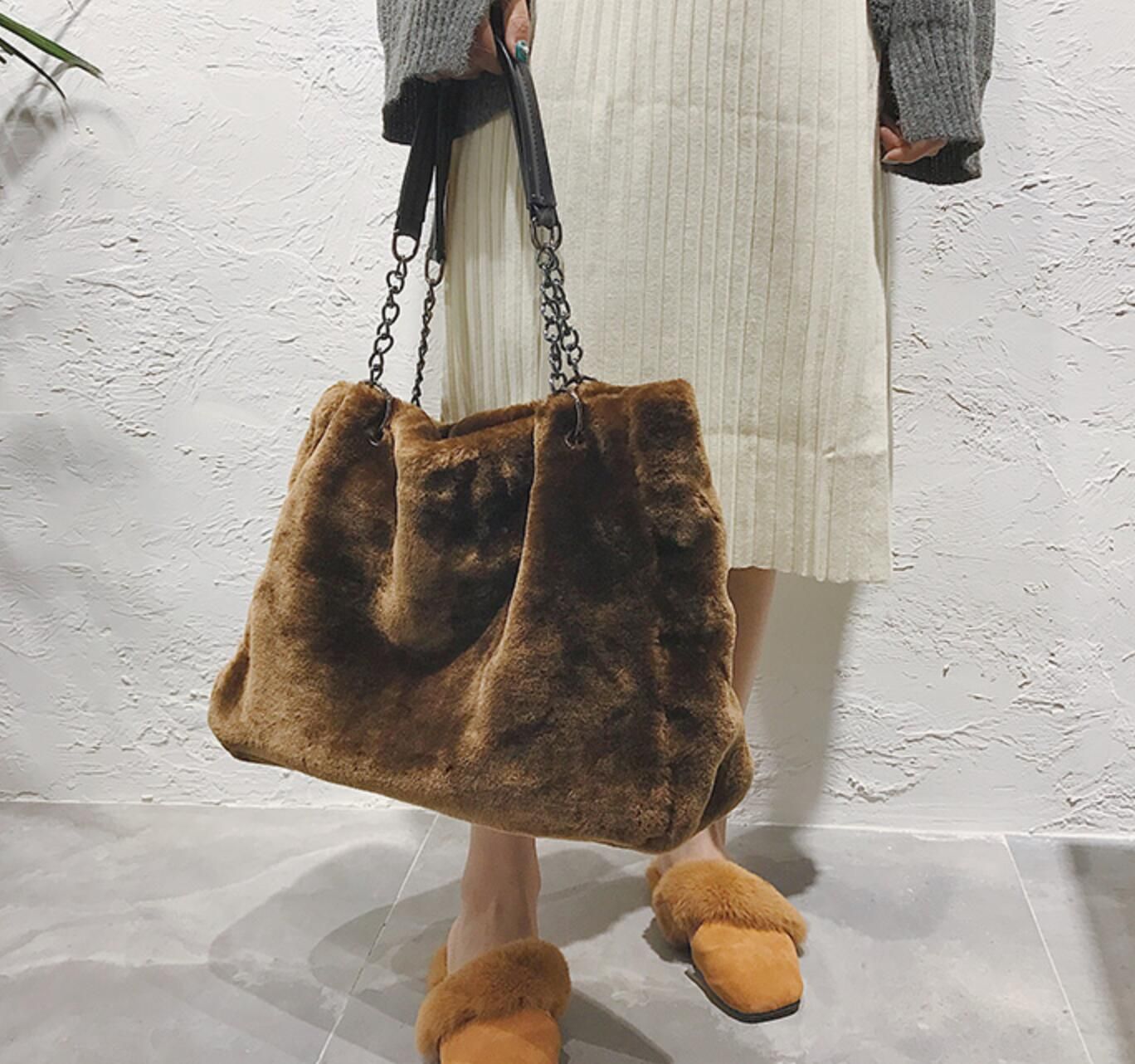 beige suede purse