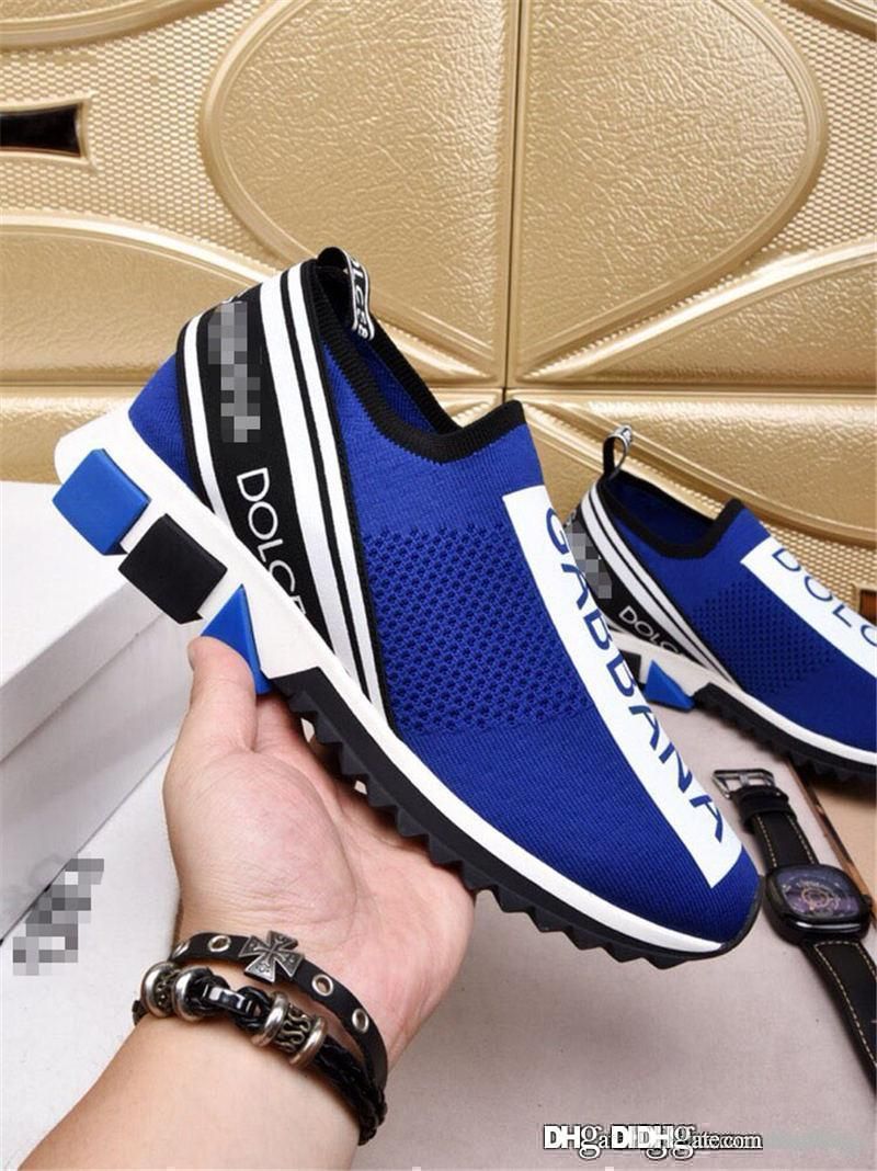 dolce & gabbana blue sneakers