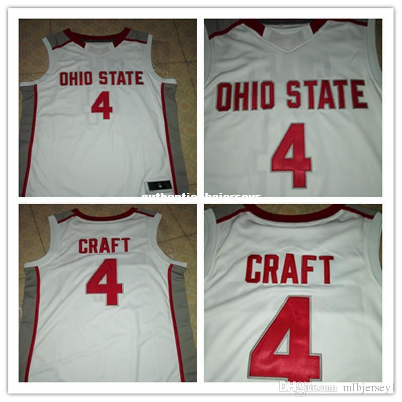 Cheap Ohio State Buckeyes #4 Aaron Craft Retro Throwbacks Basketball Jersey Red White Stitched ...
