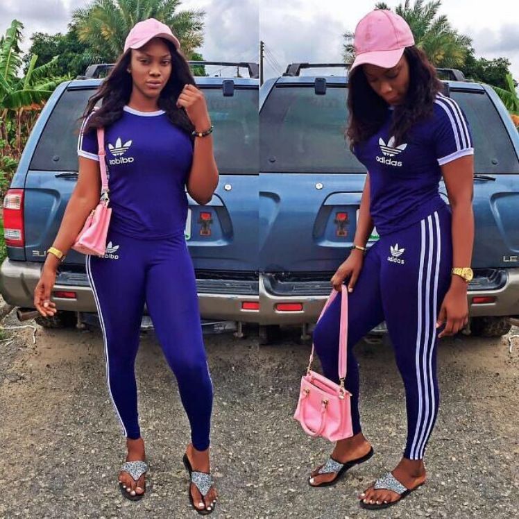 blue adidas tracksuit womens