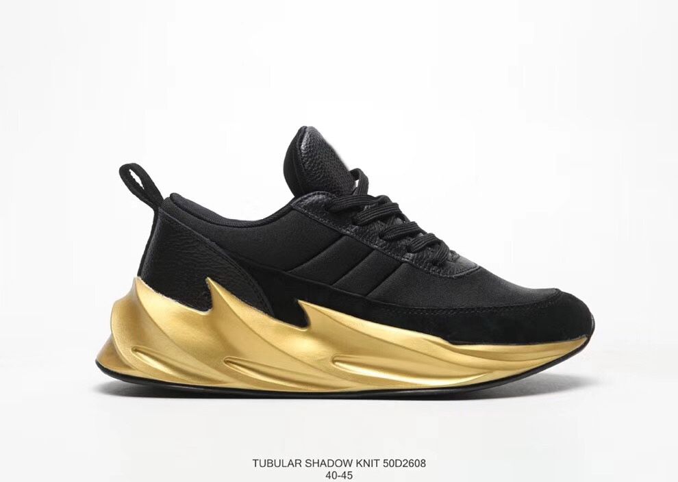 black and gold shoes