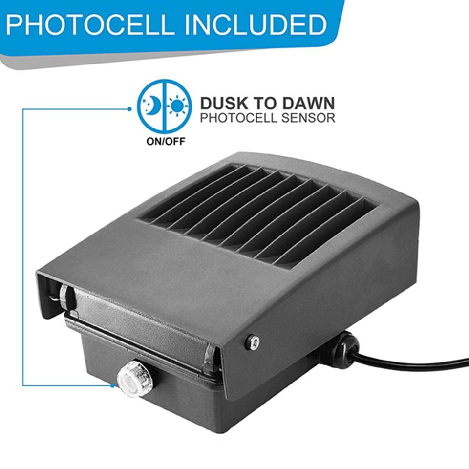 2019 30w 50w Led Wall Pack Light With Dusk To Dawn Photocell 5000k White 0 90 Adjule Head Waterproof Outdoor Lighting Fixture Us Stock From