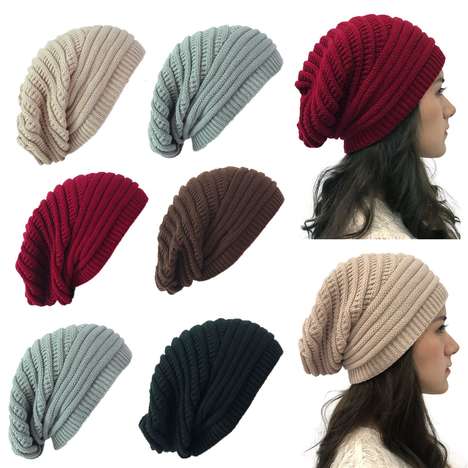 oversized beanie hats for womens
