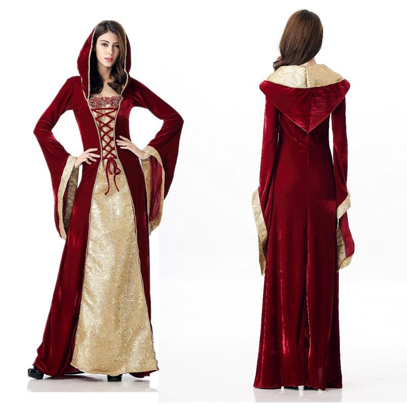 vestido época medieval del traje de las mujeres renacimiento vestido de la