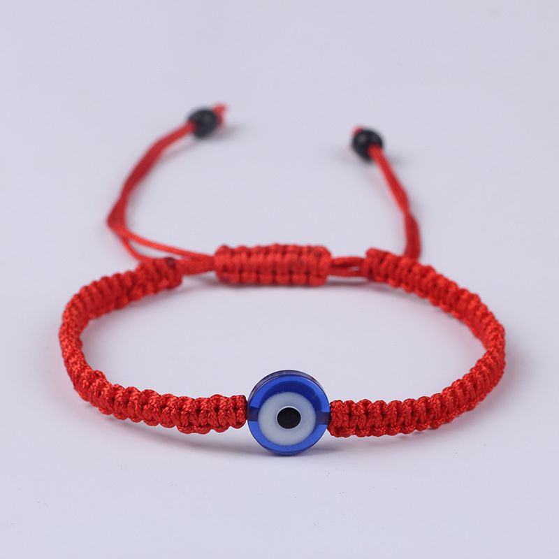 Rojo pulseras de hilo Amistad brazaletes del ojo Mal de turco para