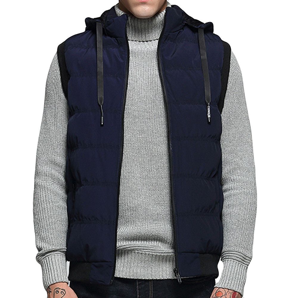 Winter Men/'s Casual Polar Fleece Warm Sleeveless Zipper Outwear Waistcoat Vest