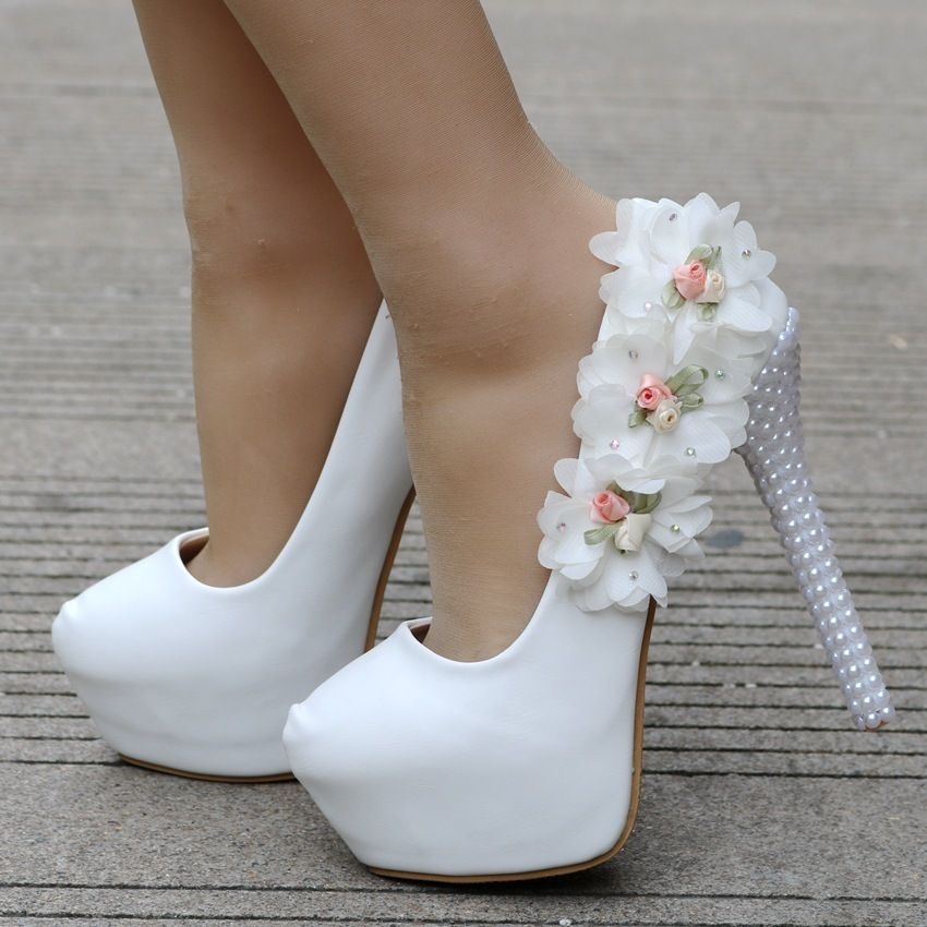 white colour heels