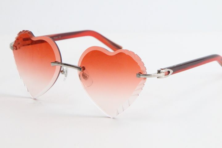 Marble Red Silver Red Lens