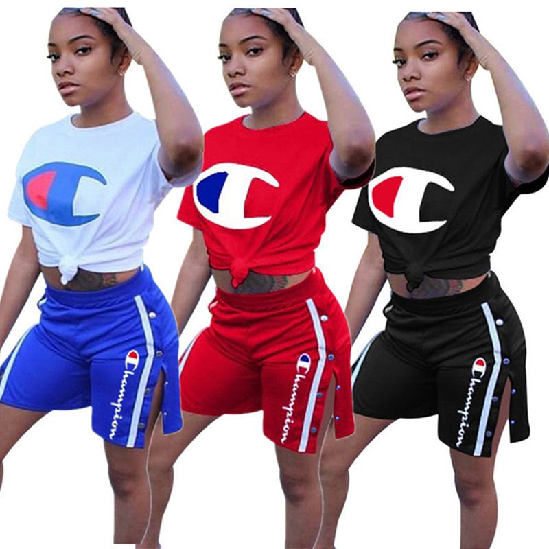women champion short sets