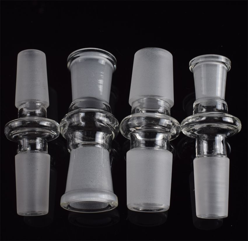 Male to Female 10mm to 14mm Adattatori in vetro da 18 mm 14 mm 10 mm maschio a femmina per tubo acqua in vetro 