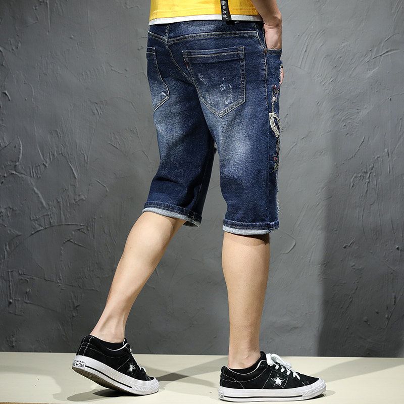 denim hot pants mens