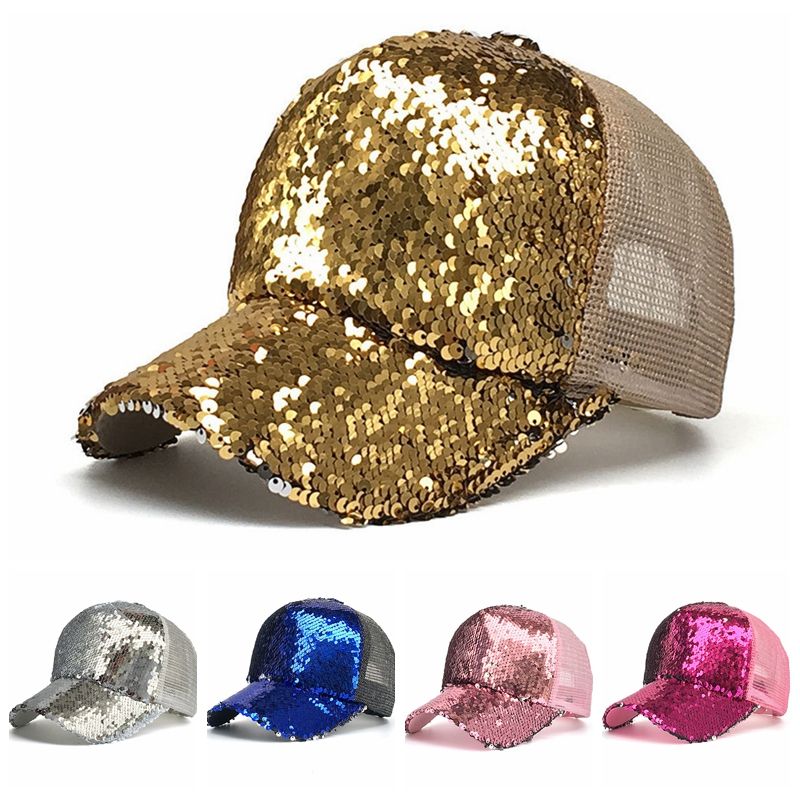 glitter baseball cap
