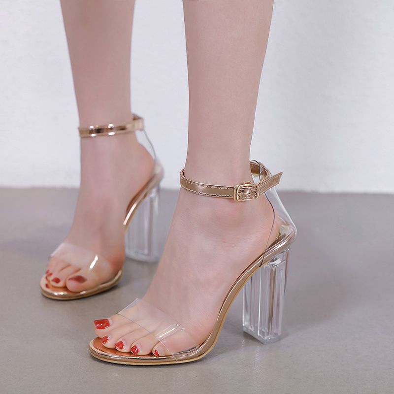 Sapatos de salto transparente Outlet
