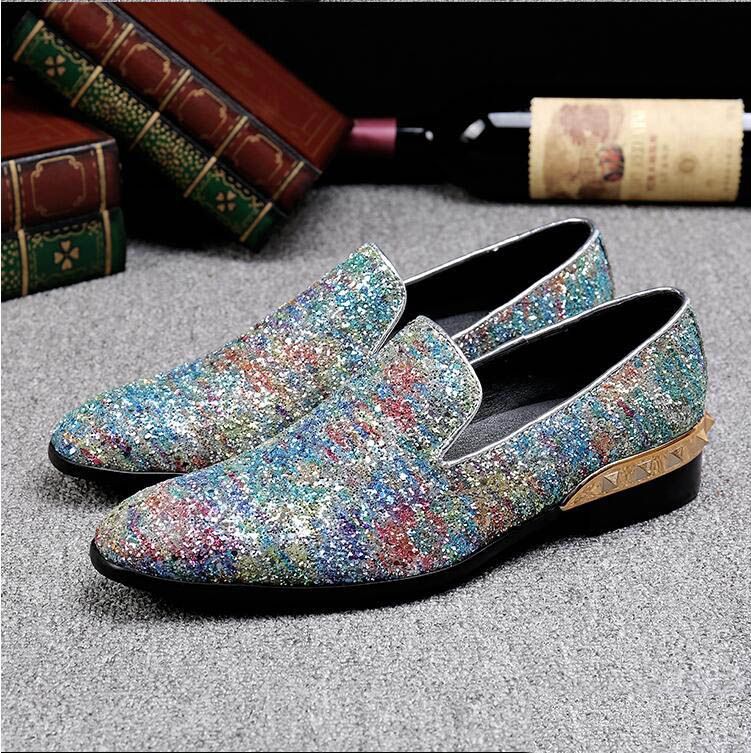 Desconto Em Super Fashon Brilhante Homens Apontou Toe Sapatos Sapatos De  Festa De Casamento Homem Slip On Casuais Sapato De Couro Genuíno Itália  Vestido Masculino Sapatos Oxford Loja Online De Sapatos Clássicos